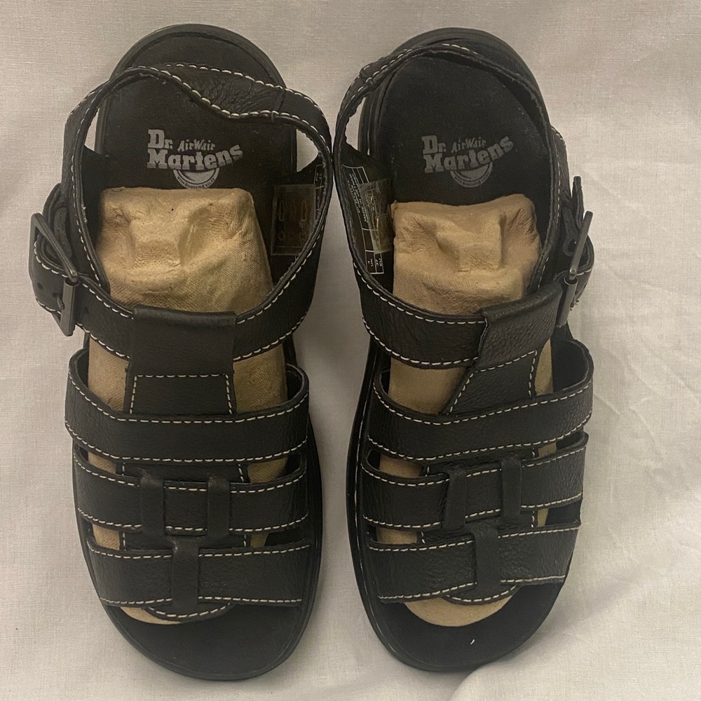 Dr. Martens Black Strappy Sandals